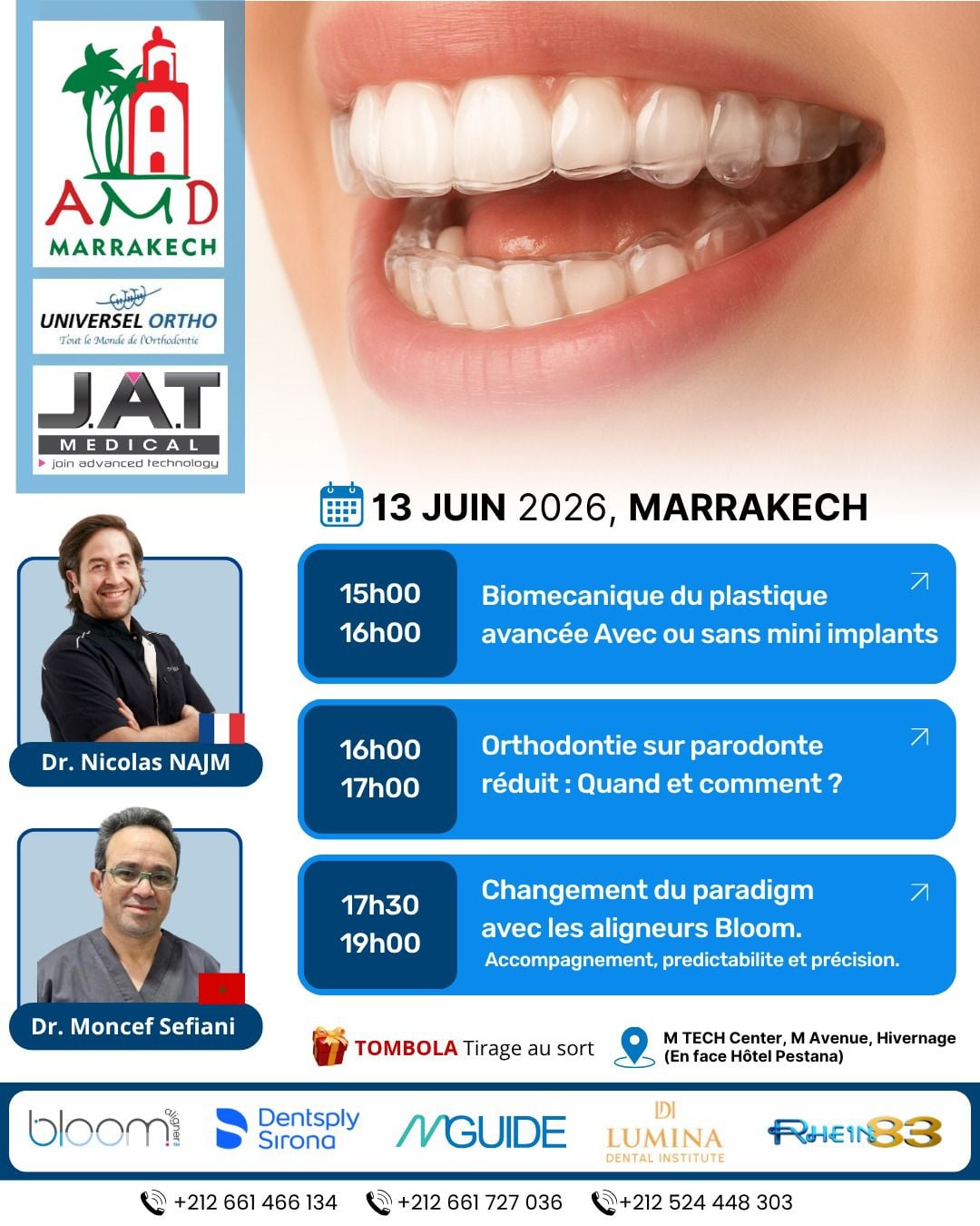 Affiche officielle — Orthodontie & aligneurs — Marrakech