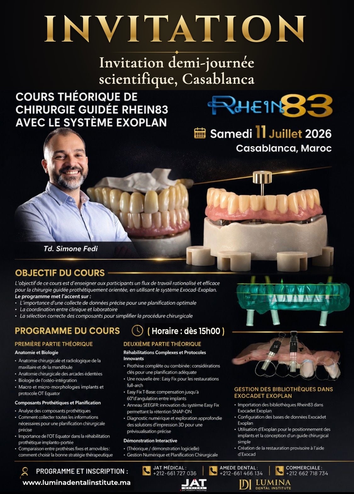 Affiche officielle — Chirurgie guidée Rhein83 — système Exoplan